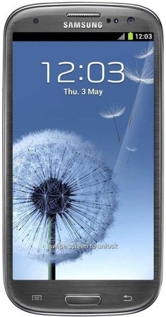 Смартфон Samsung Galaxy S3 GT-I9300 16Gb Titanium grey - Ленинск-Кузнецкий